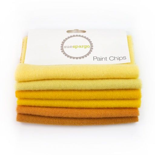 [PCWB_40] 5" x 5" Solid Paint Chips - Yellow