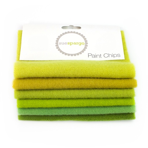 [PCWB_46] 5" x 5" Solid Paint Chips - Green