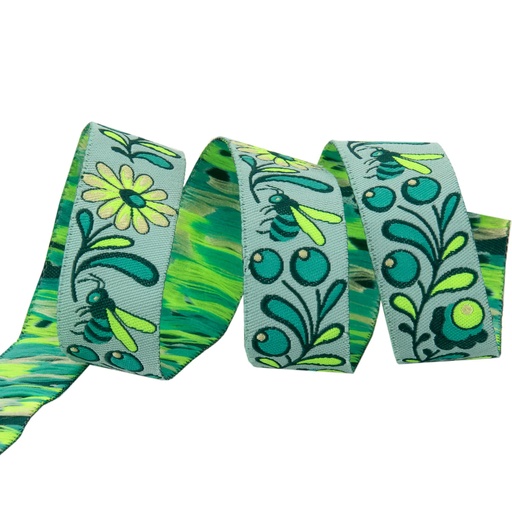 [TK-10822MM-5] Ribbon Yardage - Birds & Bees Spirit Ribbon