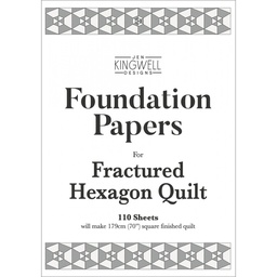 [JKD_8946] JKD Fractured Hexagon Quilt, Foundation Papers