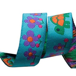 [SP74_1] Tortoise On Turquoise Ribbon