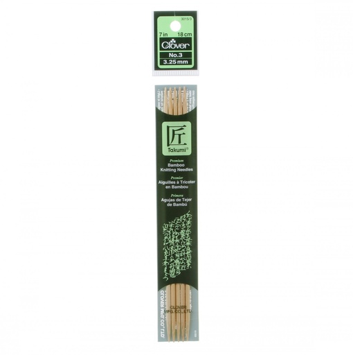 [NOT_3015CV3] Knitting Needles: 7in Double Point, Size 3