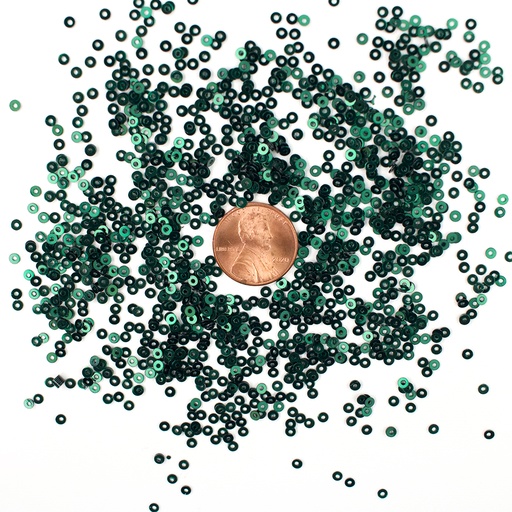[S221] 3mm Flat Sequins, Dark Green