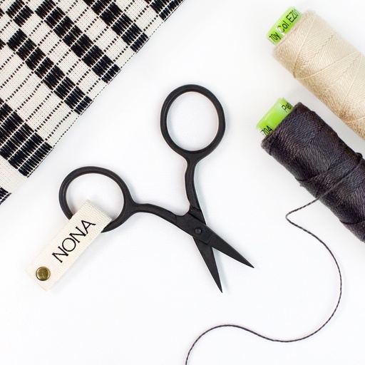 [NOT_NONT1]  Black Embroidery Mini Scissors