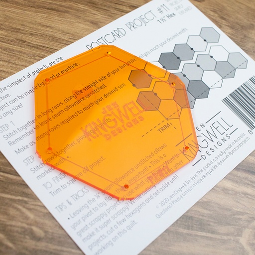 [JKD_8526] JKD Postcard #11 - 1.5 Inch Hex