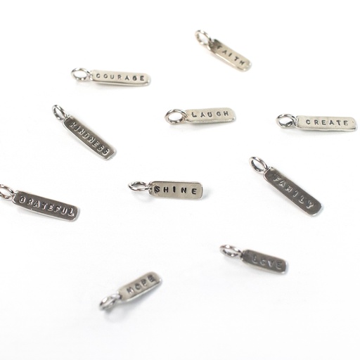 Hand Stamped Teeny Tag
