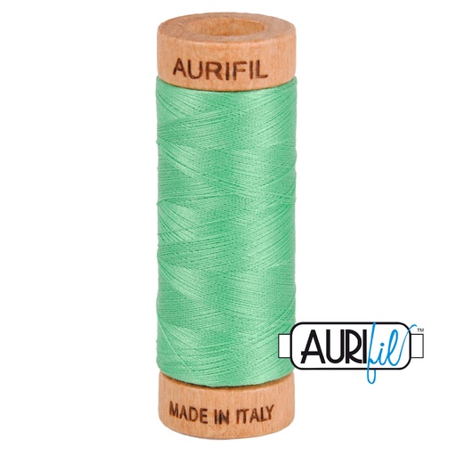 [JKD_2860] Aurifil 80wt Cotton, Mako' 280m Spool, Light Emerald (#2860)