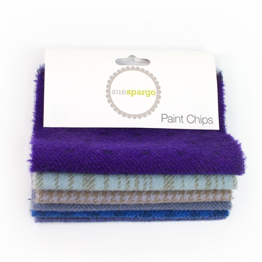 [TPCWB_05] 5" x 5" Textural Paint Chips - Blue
