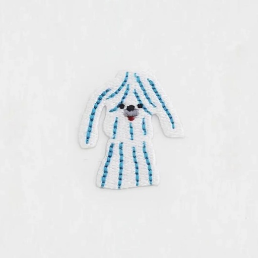 [21-8680] Daruma Embroidered Sticker (Floppy)