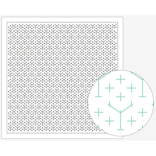 [8430-1157] Bouquet, Sashiko Cloth, White