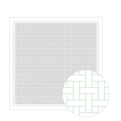 [8430-1162] Basket, Sashiko Cloth, White