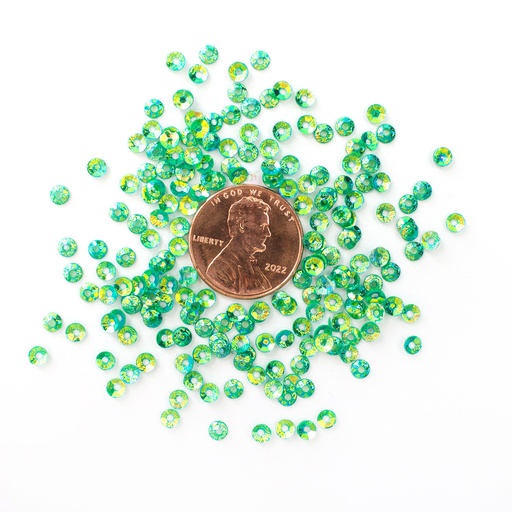 [S104] 3mm Cup Sequins, Bright Green