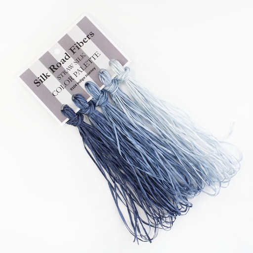 [SSCP_2415] Straw Silk Color Palette - Indigo Journey