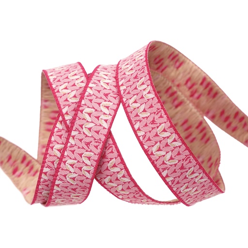 [RBYD_RR-108] Ribbon Yardage - Intertwined in Pink