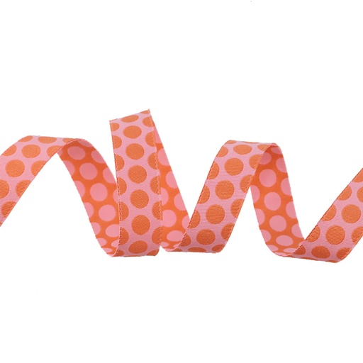 [RBYD_TK-109-2] Ribbon Yardage - Dinosaur Eggs in Blush