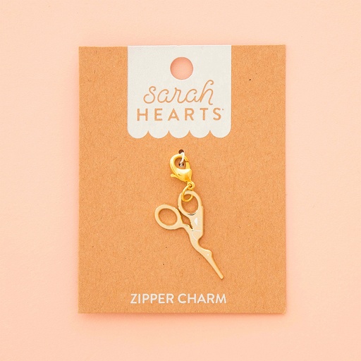 [C_SH-ZC05] Gold Stork Scissor Zipper Charm
