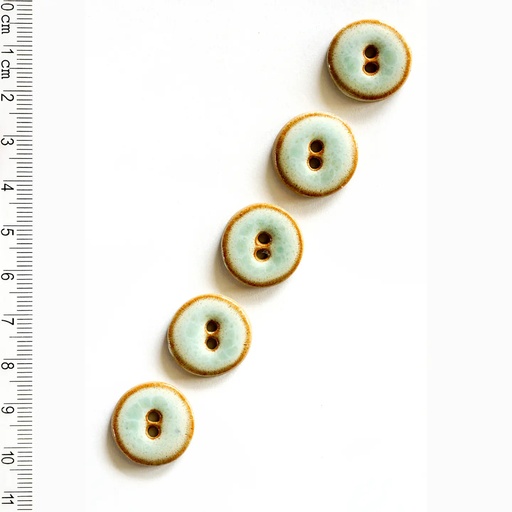 [L359] Shiny Turquoise Buttons