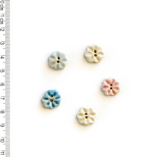 [L553] Pastel Flower Buttons