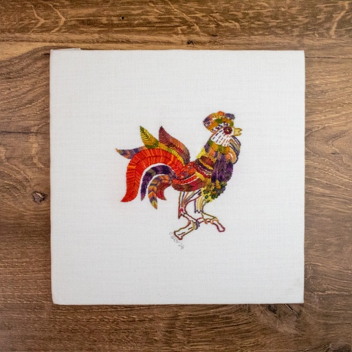 [HOB-P08KIT-AR] HOB Autumn Rooster Embroidery Kit
