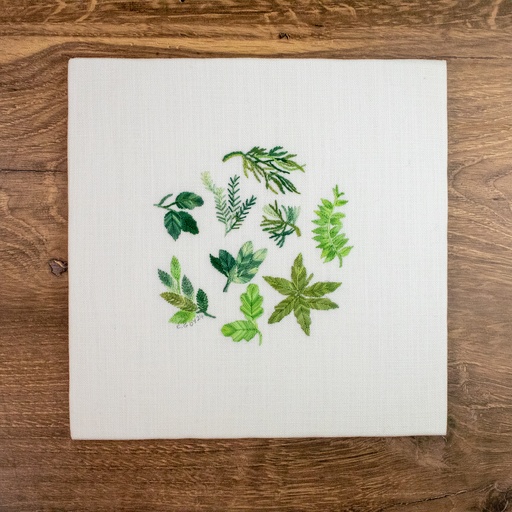 [HOB-P08KIT-LG] HOB Leafy Greens Embroidery Kit