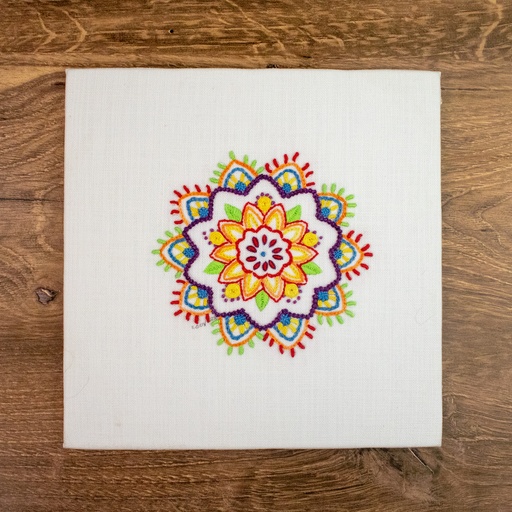 [HOB-P08KIT-RMAN] HOB Rainbow Mandala Embroidery Kit