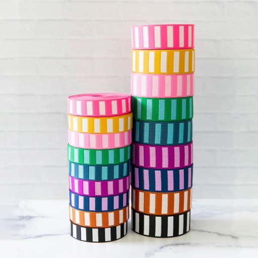 1" Wide Bold Stripe Webbing