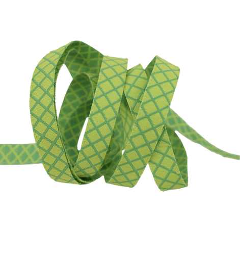 [RBYD_TK-134-04] Ribbon Yardage - On the Grid, Apple