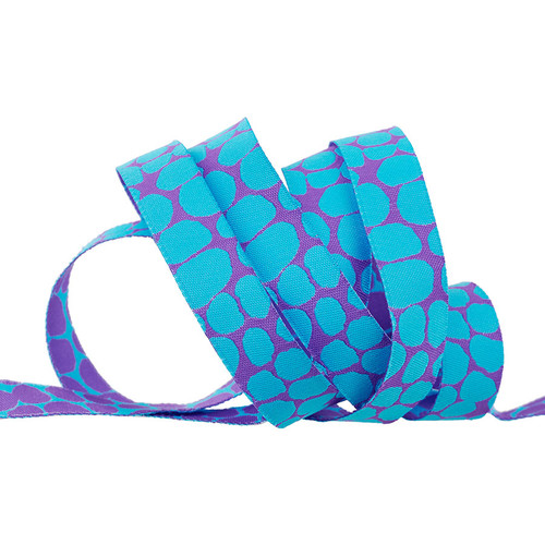 [RBYD_KF-J7] Ribbon Yardage - Reversible Jumble (Duck Egg)