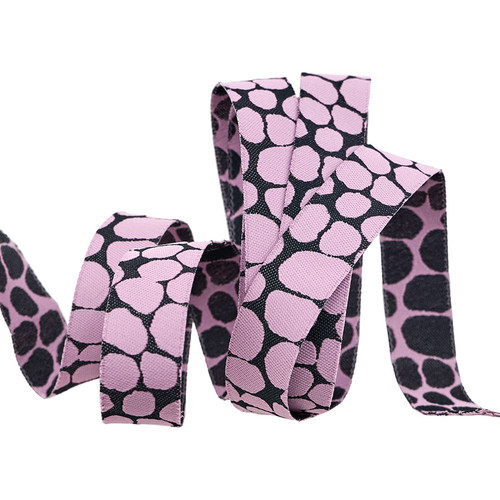 [RBYD_KF-J10] Ribbon Yardage - Reversible Jumble (Rose)