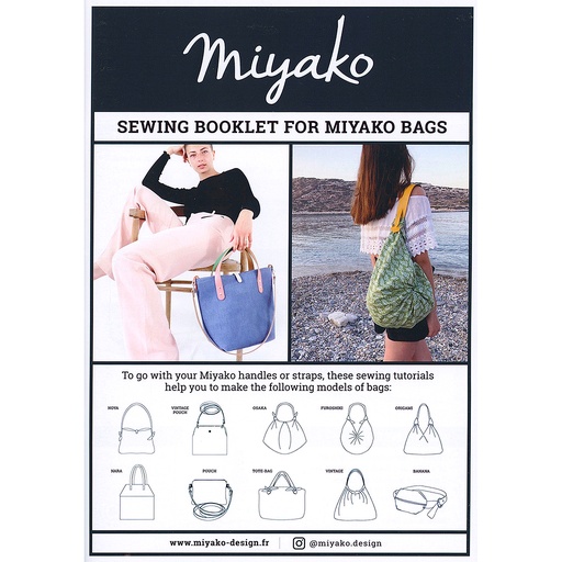 [PATT_L02-1] Miyako Bag Sewing Booklet, PDF Download 