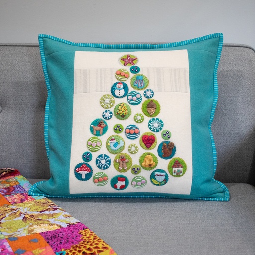 Stitch Along, Christmas Tree Pillow Kit