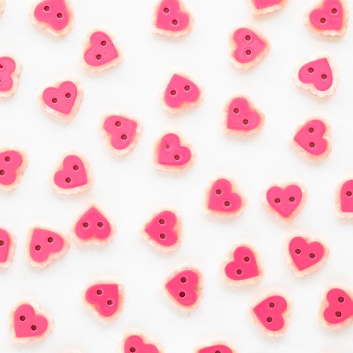Pink Sweet Heart Button Pack 