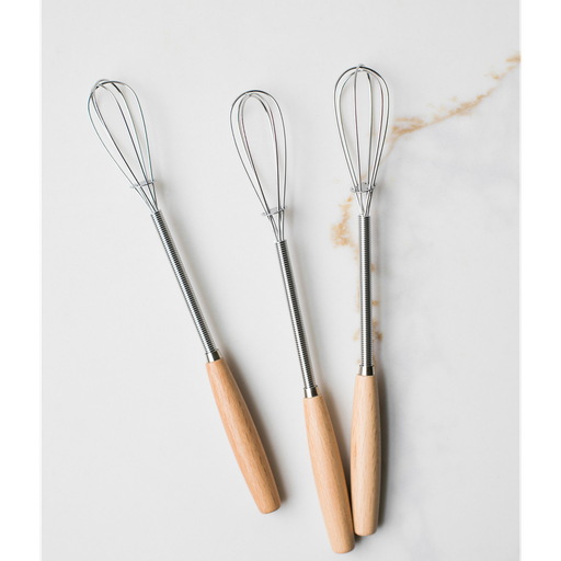 [KTS-042] Vintage Mini Whisk with Wood Handle
