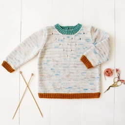 [PATT_WIK02] Baby & Toddler Iris Pullover Knitting Pattern