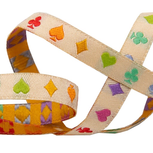 [RBYD_KT70] Ribbon Yardage - Suited and Booted Ecru