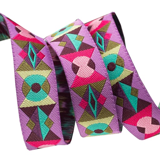 [RBYD_TK43-2] Ribbon Yardage - Arrowhead Lunar Glow Purple