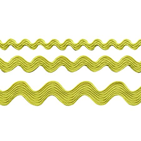 Ribbon Yardage - Green Serpentine Rick Rack