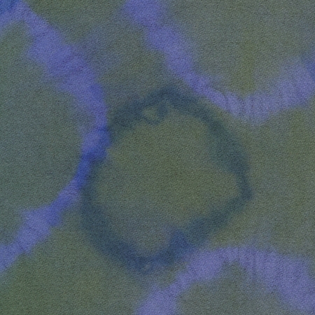[HDW_SH05] Hand Dyed Shibori Wool - Lapis Moss