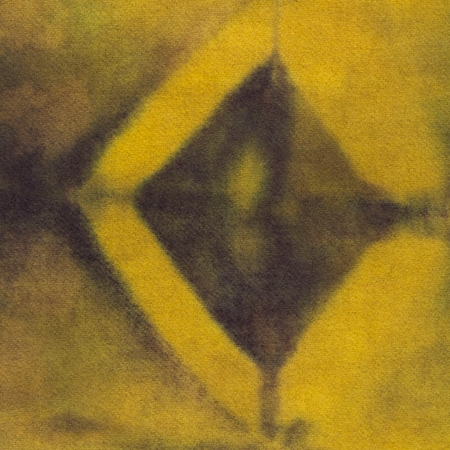 [HDW_SH07] Hand Dyed Shibori Wool - Daffodil Dusk