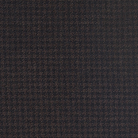 Dark Walnut Check - Hand Dyed Wool