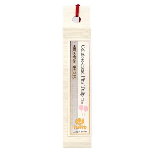 [NOT_073E] TULIP, Cellulose-Head Pins, Thin, Pink Tulip