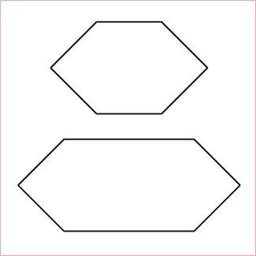 Elongated Hexagon Papers