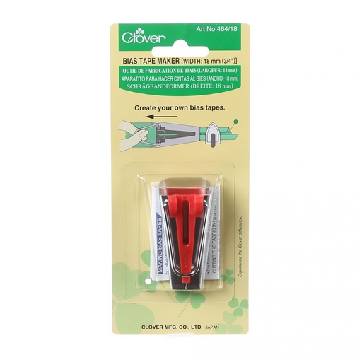 [NOT_464CV-18] 3/4" (18mm) Bias Tape Maker